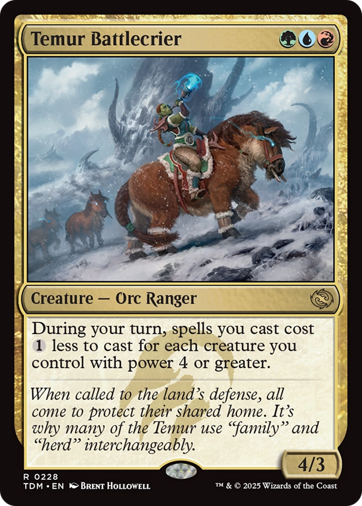 Temur Battlecrier [Tarkir: Dragonstorm] | The Time Vault CA