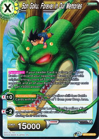 Son Goku, Forever in Our Memories (BT11-093) [Vermilion Bloodline 2nd Edition] | The Time Vault CA