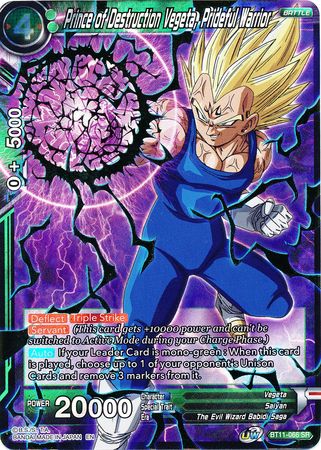 Prince of Destruction Vegeta, Prideful Warrior (BT11-066) [Vermilion Bloodline 2nd Edition] | The Time Vault CA