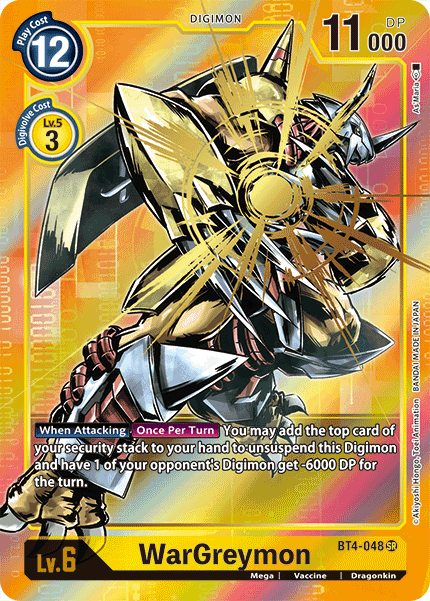 WarGreymon [BT4-048] (Alternate Art) [Great Legend] | The Time Vault CA