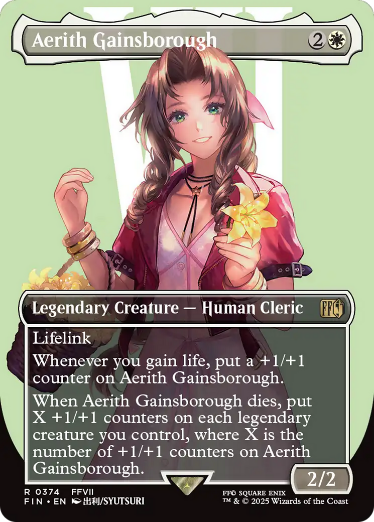 Aerith Gainsborough (Borderless) [FINAL FANTASY] | The Time Vault CA