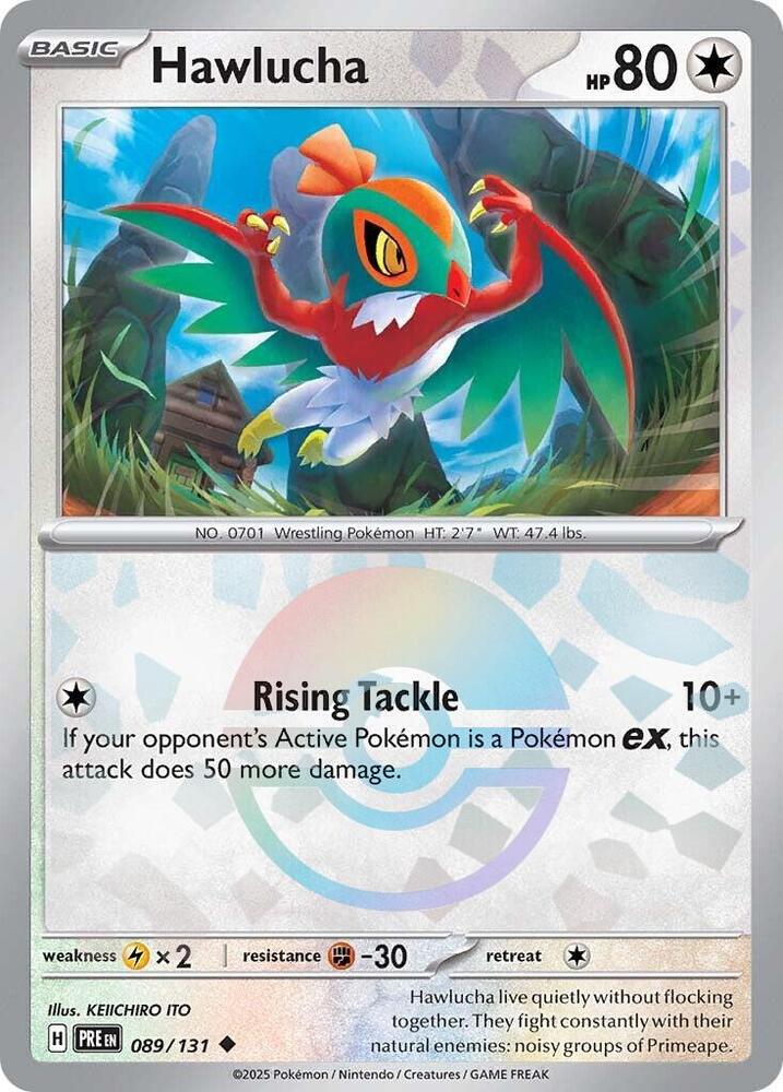 Hawlucha (089/131) (Poke Ball Pattern) [Scarlet & Violet: Prismatic Evolutions] | The Time Vault CA