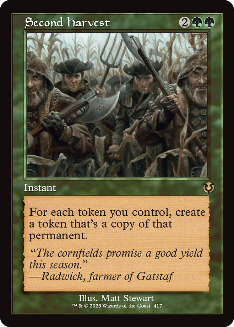 Second Harvest (Retro Frame) [Innistrad Remastered] | The Time Vault CA