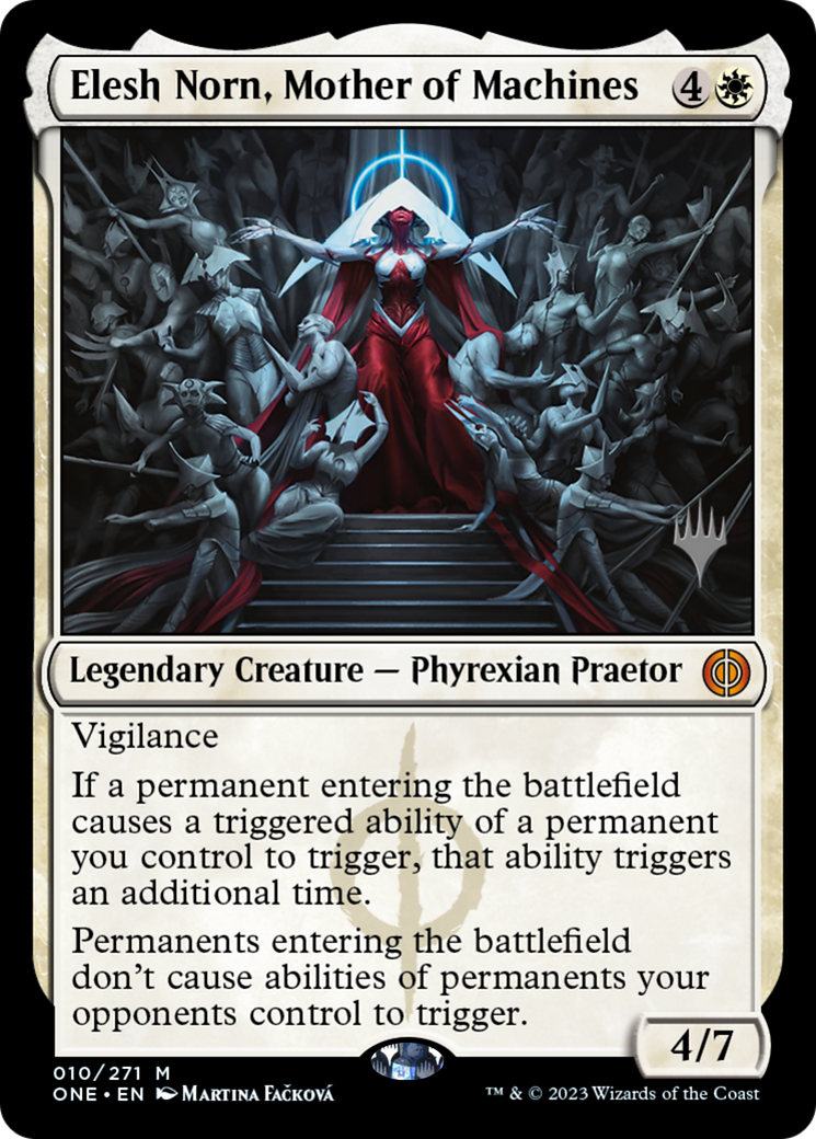Elesh Norn, Mother of Machines (Promo Pack) [Phyrexia: All Will Be One Promos] | The Time Vault CA
