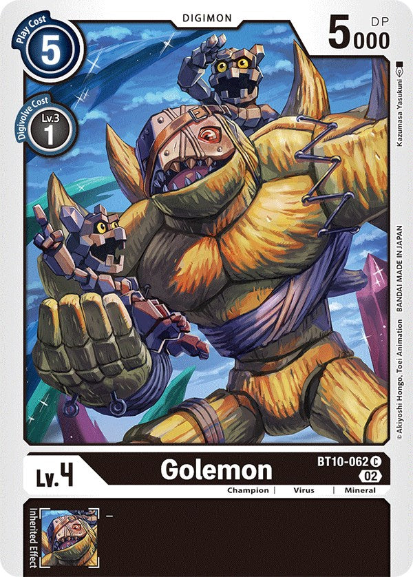 Golemon [BT10-062] [Xros Encounter] | The Time Vault CA