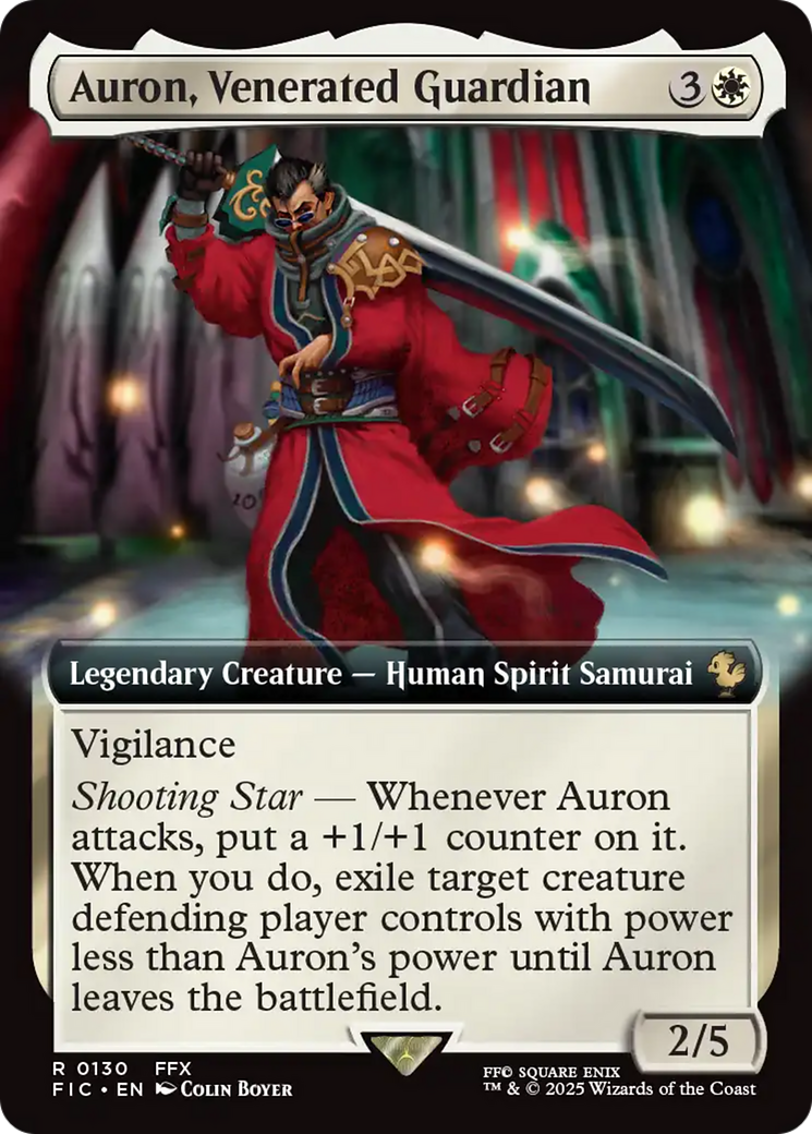 Auron, Venerated Guardian (Extended Art) [FINAL FANTASY Commander] | The Time Vault CA