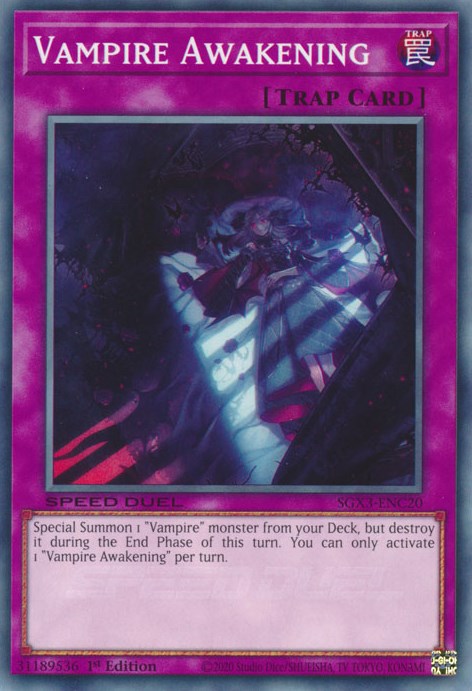 Vampire Awakening [SGX3-ENC20] Common | The Time Vault CA