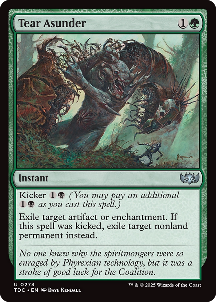 Tear Asunder [Tarkir: Dragonstorm Commander] | The Time Vault CA