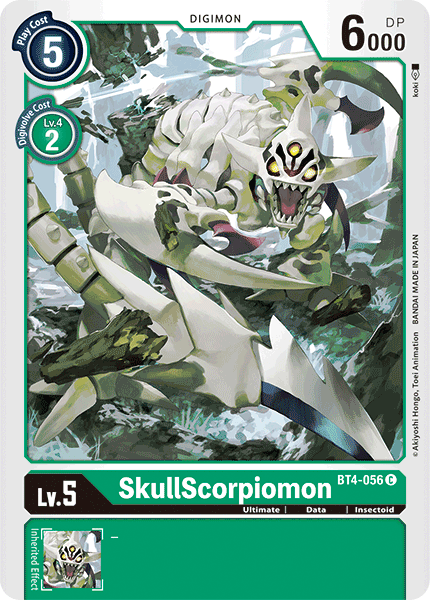 SkullScorpiomon [BT4-056] [Great Legend] | The Time Vault CA