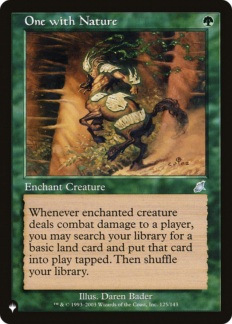 One with Nature [The List] | The Time Vault CA