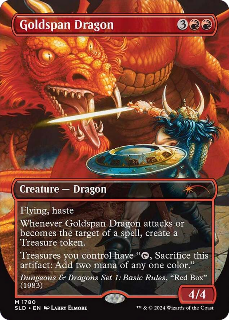 Goldspan Dragon (Rainbow Foil) [Secret Lair Drop Series] | The Time Vault CA