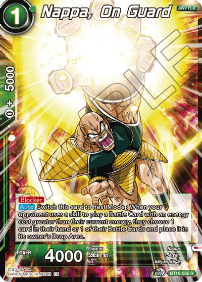 Nappa, on Guard (BT15-085) [Saiyan Showdown] | The Time Vault CA