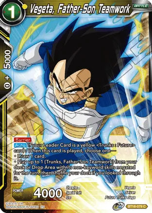 Vegeta, Father-Son Teamwork (BT16-079) [Realm of the Gods] | The Time Vault CA