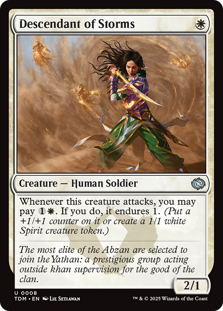 Descendant of Storms [Tarkir: Dragonstorm] | The Time Vault CA