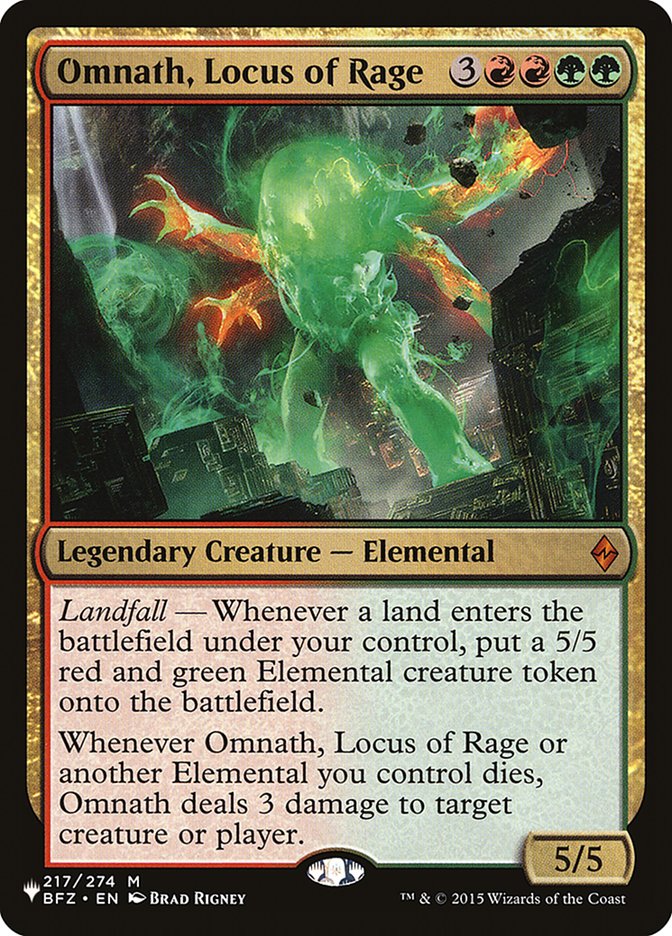 Omnath, Locus of Rage [The List] | The Time Vault CA