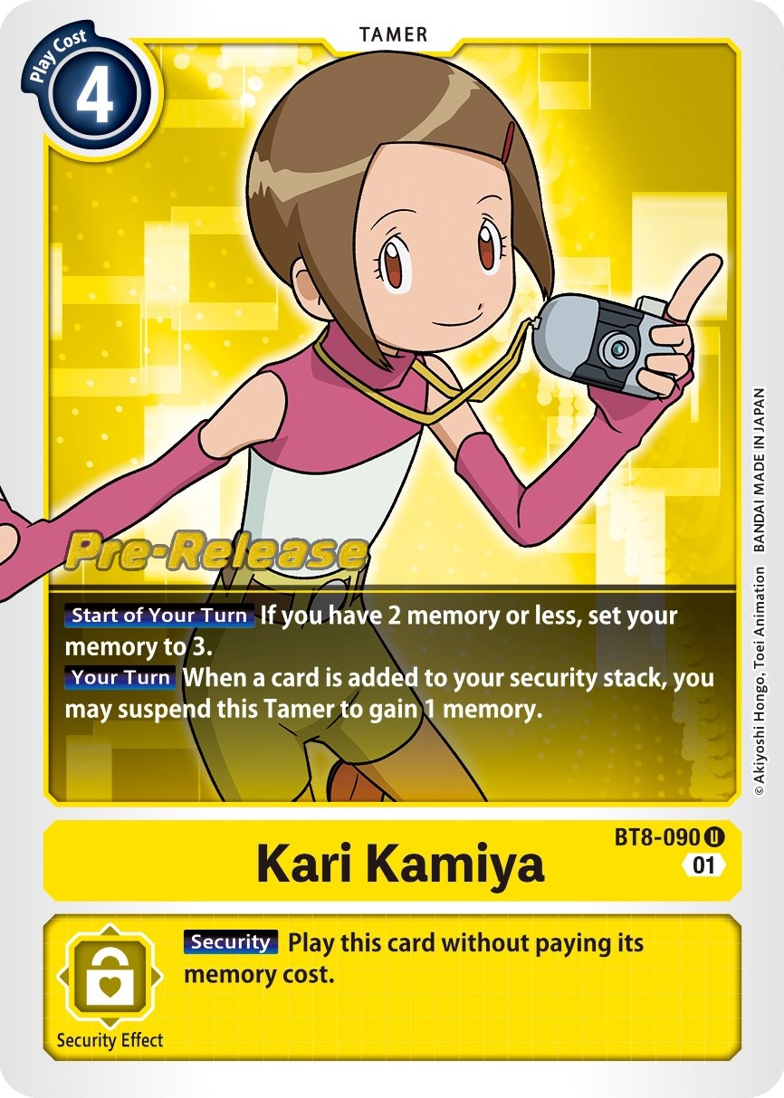 Kari Kamiya [BT8-090] [New Awakening Pre-Release Cards] | The Time Vault CA