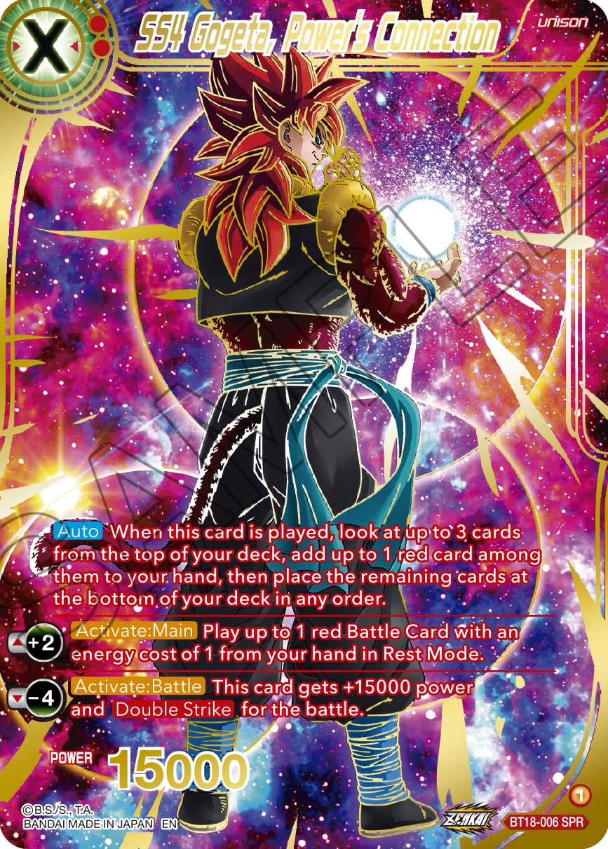 SS4 Gogeta, Power's Connection (SPR) (BT18-006) [Dawn of the Z-Legends] | The Time Vault CA