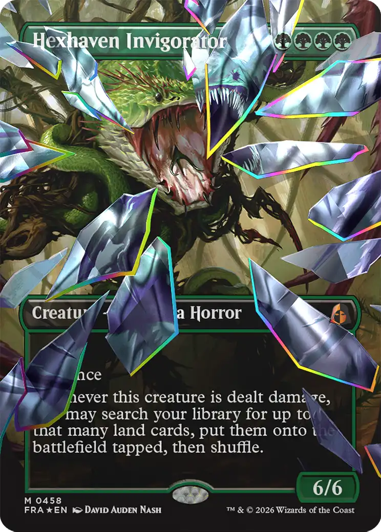 Hexhaven Invigorator (Borderless) (Facet Foil) [Reality Fracture] | The Time Vault CA
