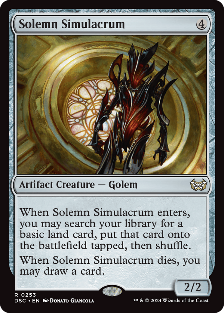 Solemn Simulacrum [Duskmourn: House of Horror Commander] | The Time Vault CA