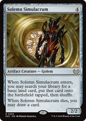 Solemn Simulacrum [Duskmourn: House of Horror Commander] | The Time Vault CA