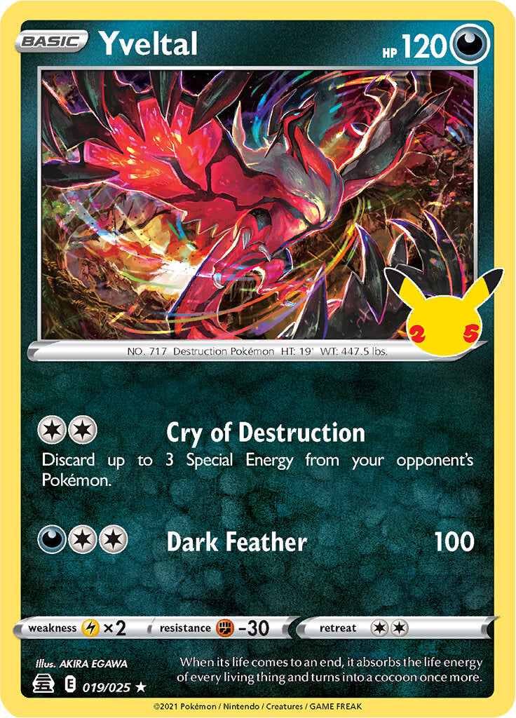 Yveltal (019/025) [Celebrations: 25th Anniversary] | The Time Vault CA