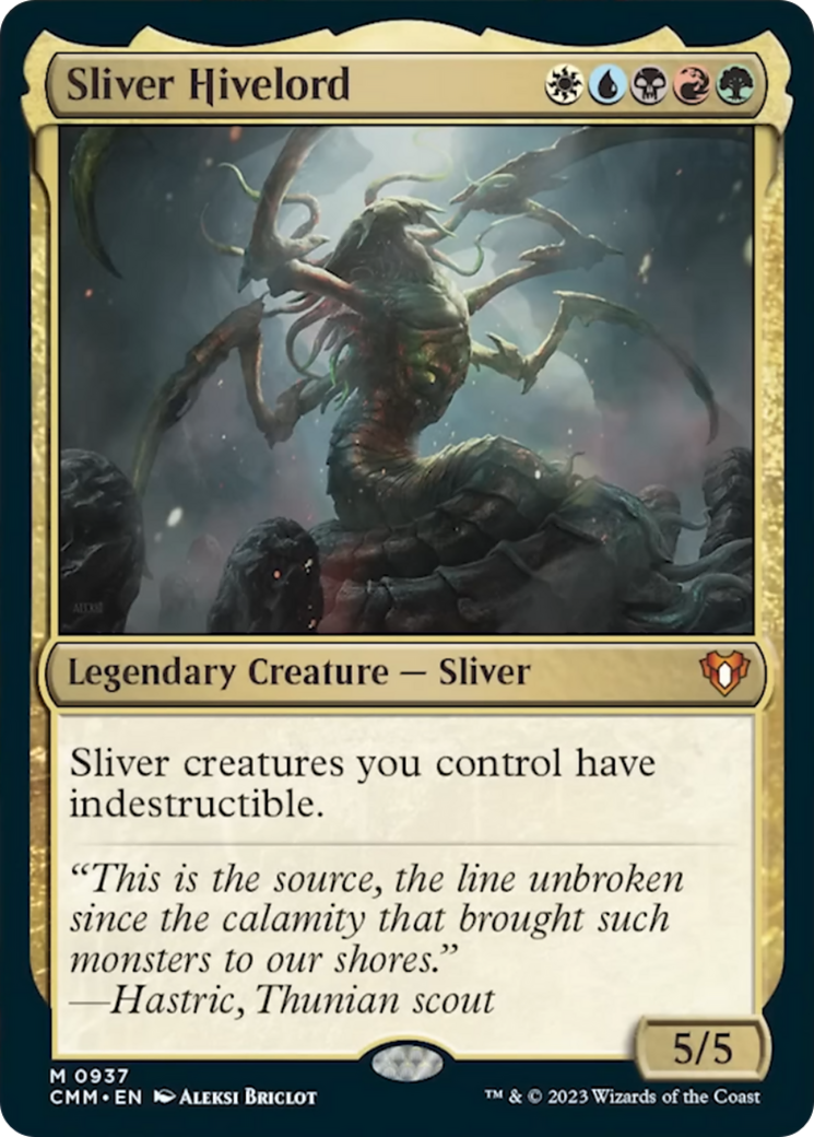 Sliver Hivelord [Commander Masters] | The Time Vault CA