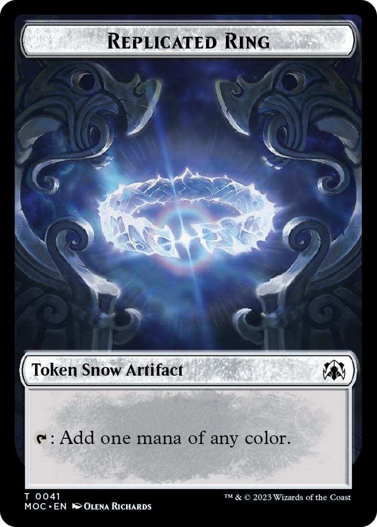 Food // Replicated Ring Double-Sided Token [March of the Machine Commander Tokens] | The Time Vault CA