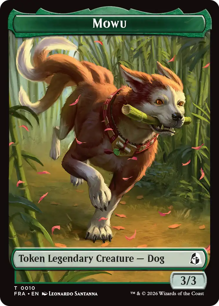 Ajani's Pridemate // Mowu Double-Sided Token [Reality Fracture Tokens] | The Time Vault CA