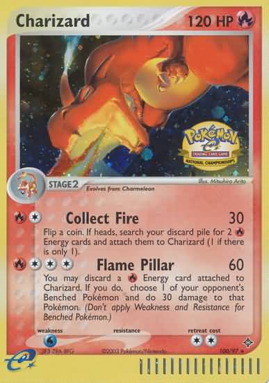 Charizard (100/97) (National Championship 2004) [League & Championship Cards] | The Time Vault CA