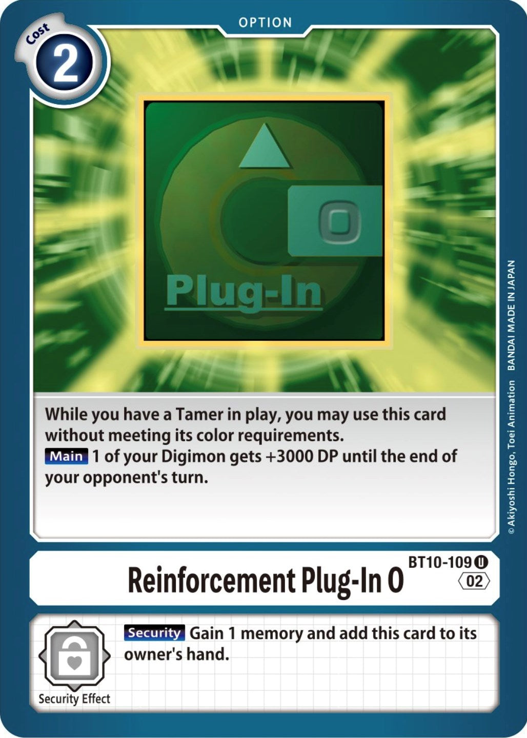 Reinforcement Plug-In 0 [BT10-109] [Xros Encounter] | The Time Vault CA