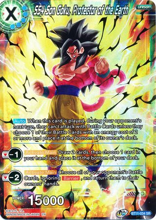 SS4 Son Goku, Protector of the Earth (BT11-034) [Vermilion Bloodline 2nd Edition] | The Time Vault CA