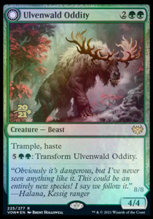 Ulvenwald Oddity // Ulvenwald Behemoth [Innistrad: Crimson Vow Prerelease Promos] | The Time Vault CA