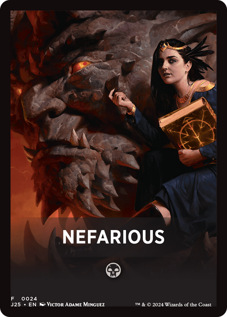 Nefarious Theme Card [Foundations Jumpstart Front Cards] | The Time Vault CA