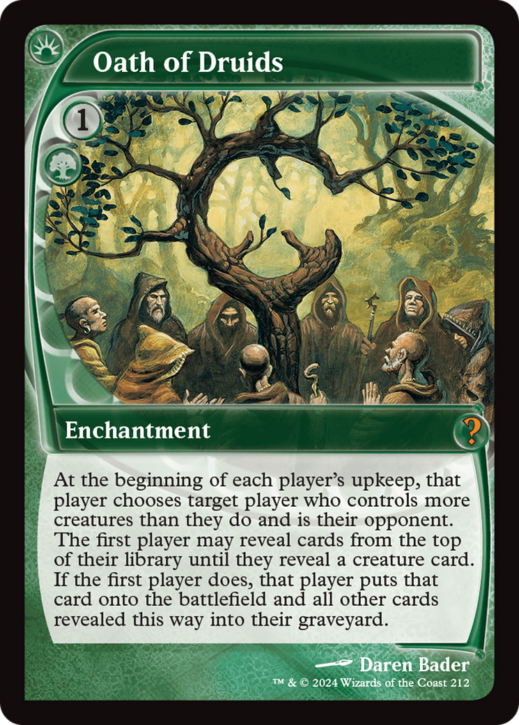 Oath of Druids (Future Sight) [Mystery Booster 2] | The Time Vault CA
