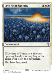 Leyline of Sanctity (White Border) [Mystery Booster 2] | The Time Vault CA