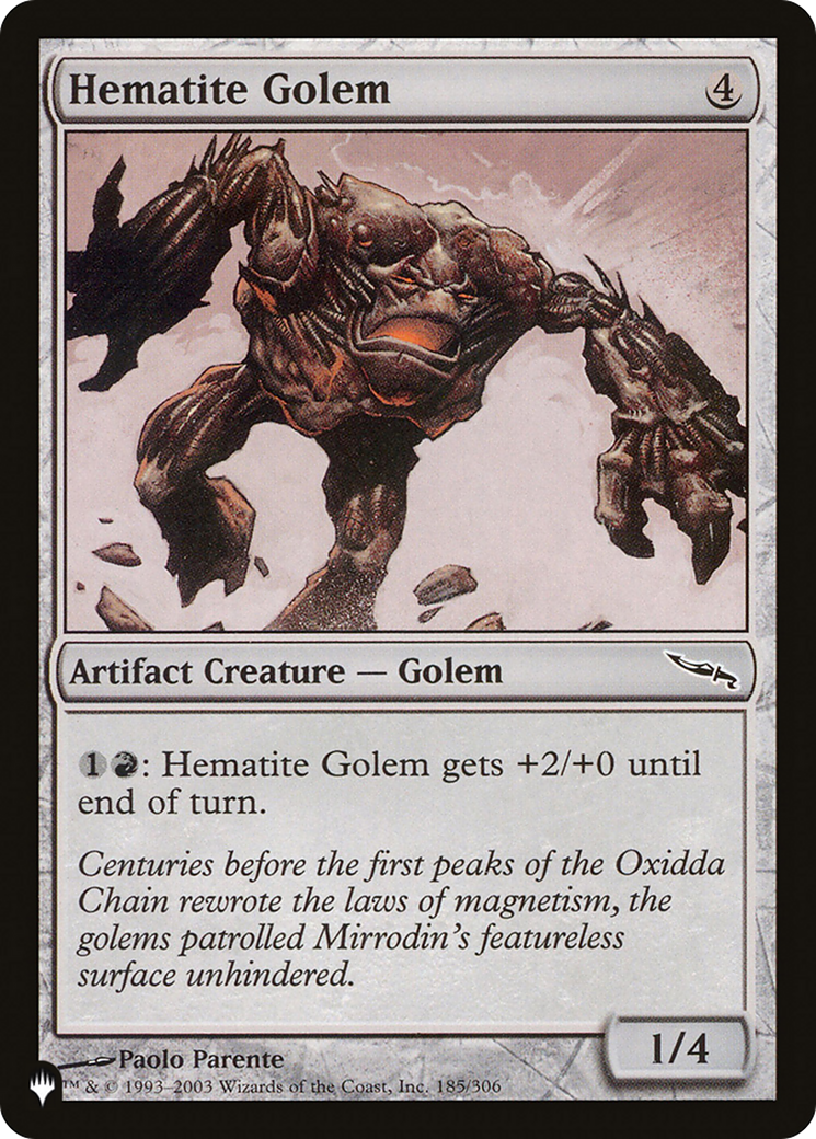 Hematite Golem [The List] | The Time Vault CA