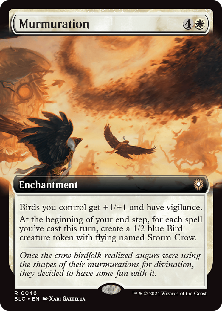 Murmuration (Extended Art) [Bloomburrow Commander] | The Time Vault CA