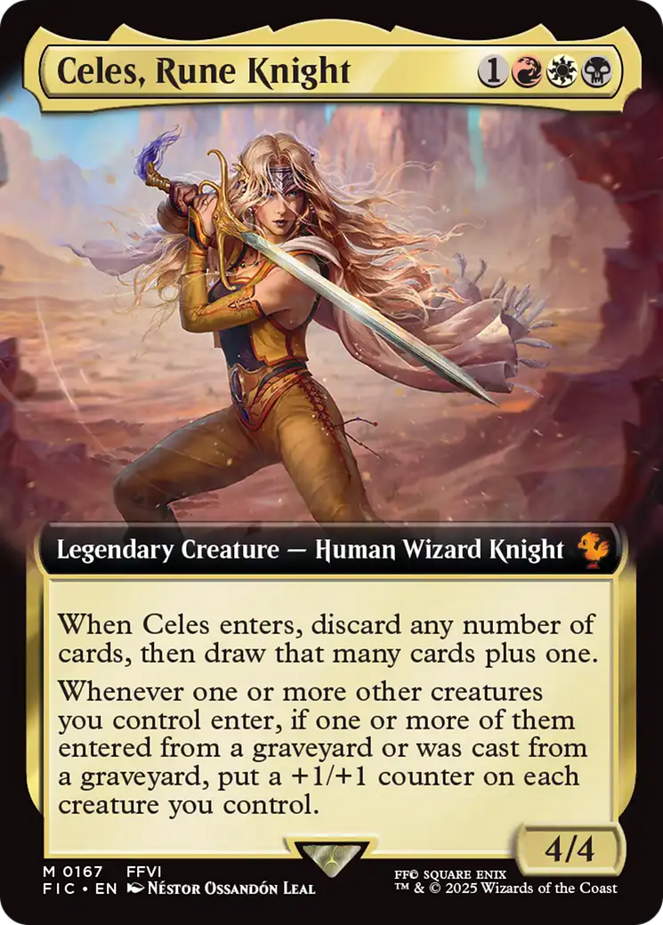 Celes, Rune Knight (Extended Art) [FINAL FANTASY Commander] | The Time Vault CA