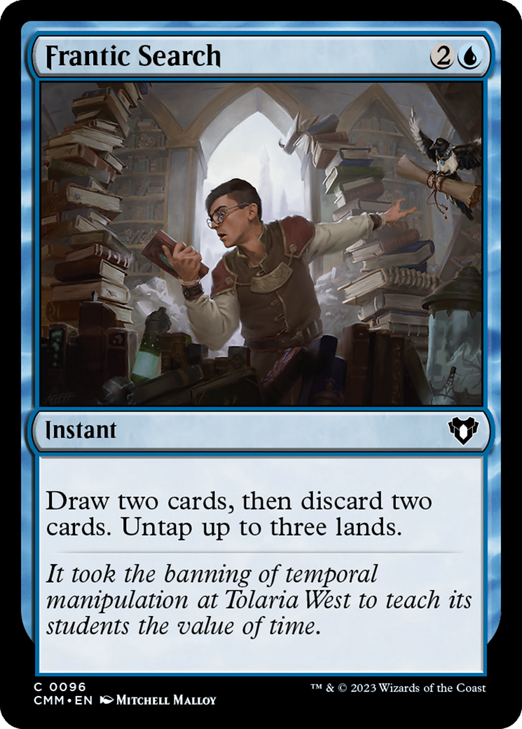 Frantic Search [Commander Masters] | The Time Vault CA