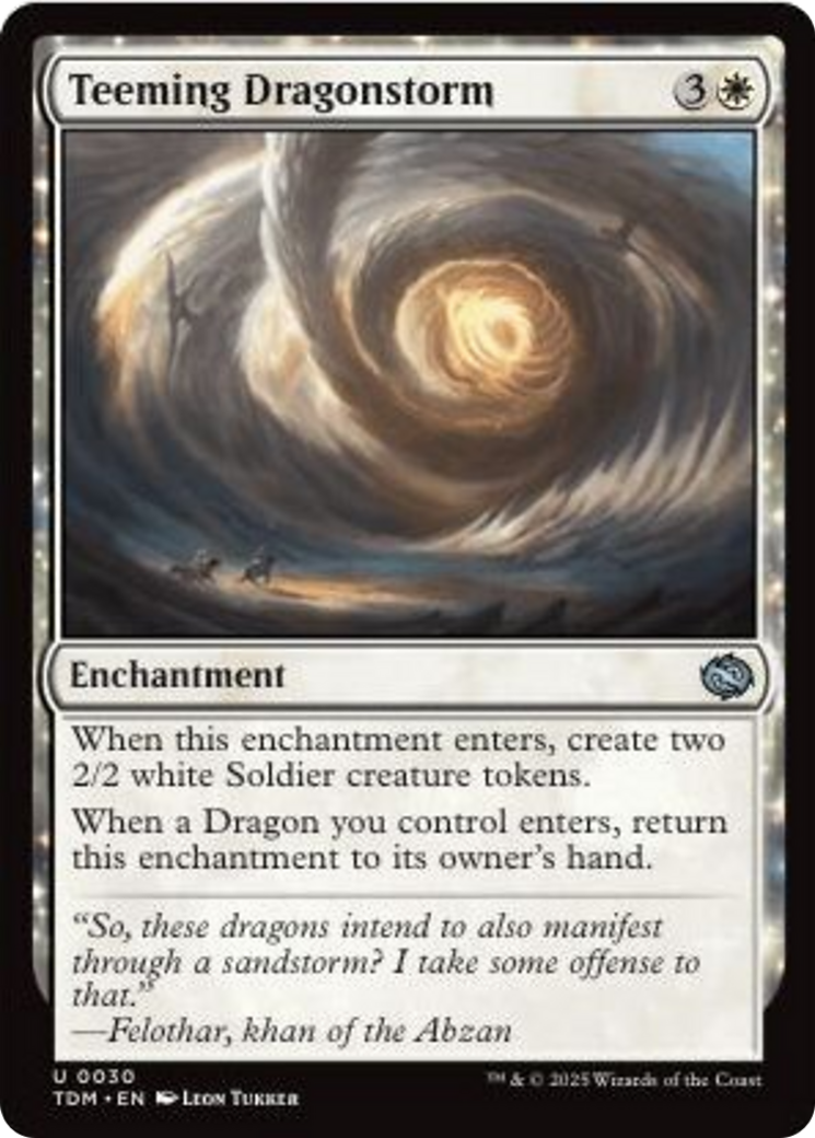 Teeming Dragonstorm (Showcase) [Tarkir: Dragonstorm] | The Time Vault CA