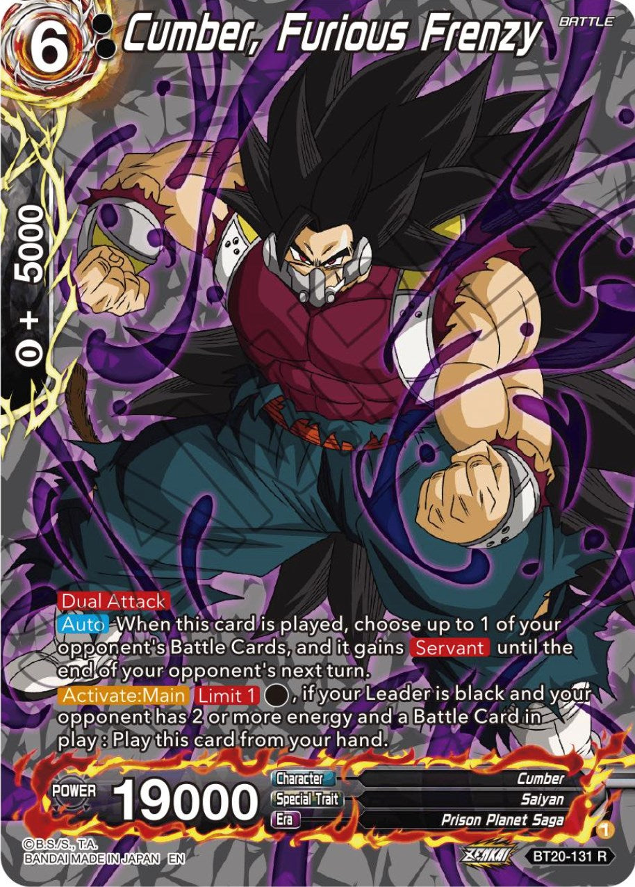 Cumber, Furious Frenzy (Silver Foil) (BT20-131) [Power Absorbed] | The Time Vault CA