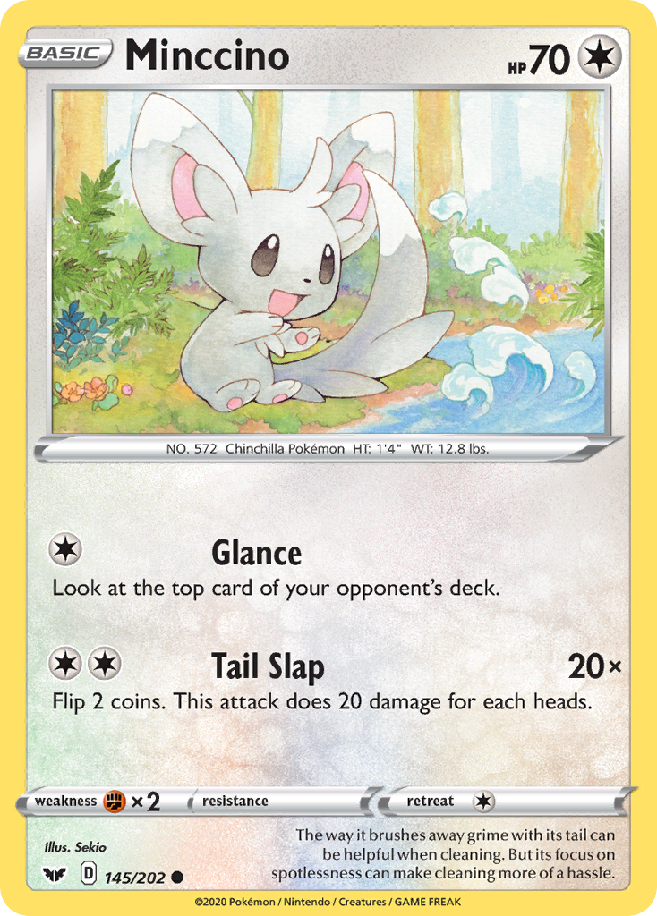 Minccino (145/202) [Sword & Shield: Base Set] | The Time Vault CA