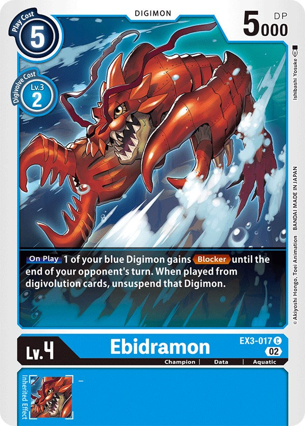 Ebidramon [EX3-017] [Draconic Roar] | The Time Vault CA