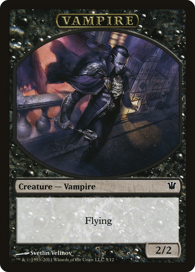 Vampire (0007) // Vampire (0008) Double-Sided Token [Innistrad Remastered Tokens] | The Time Vault CA