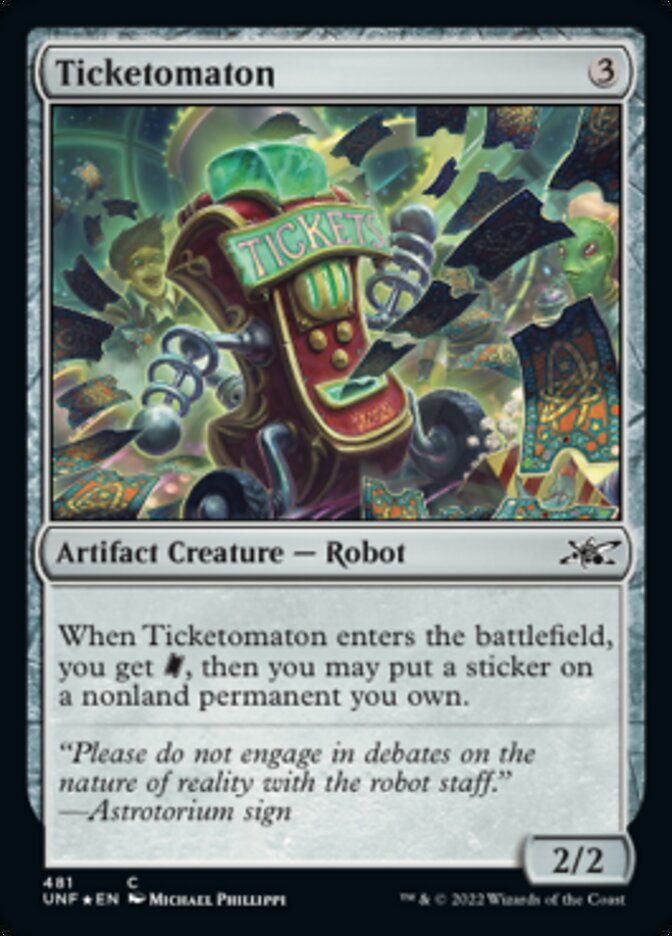 Ticketomaton (Galaxy Foil) [Unfinity] | The Time Vault CA