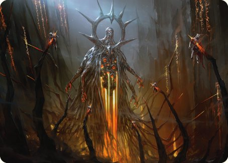 Solphim, Mayhem Dominus Art Card [Phyrexia: All Will Be One Art Series] | The Time Vault CA
