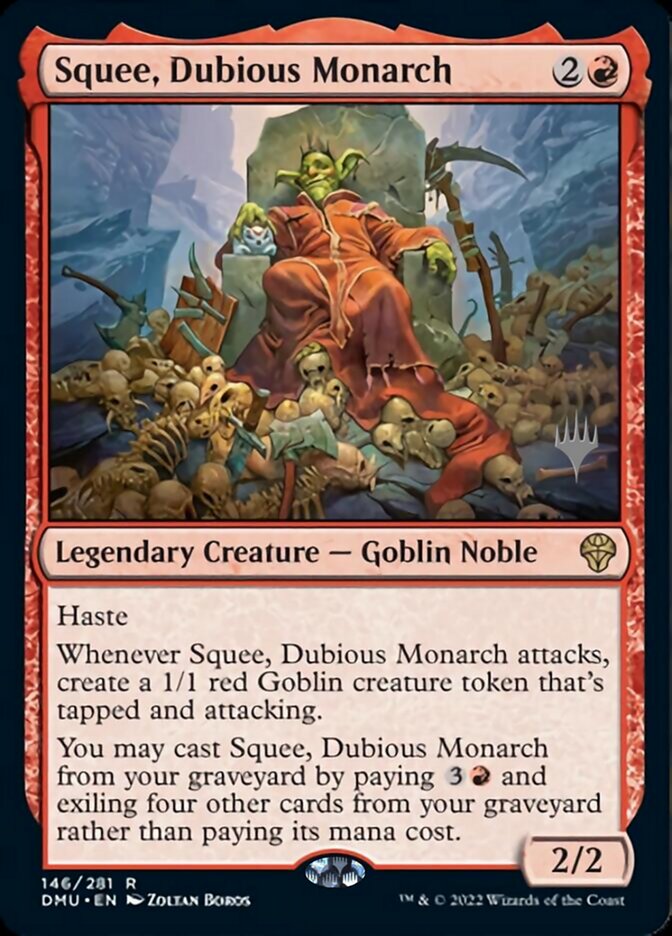 Squee, Dubious Monarch (Promo Pack) [Dominaria United Promos] | The Time Vault CA