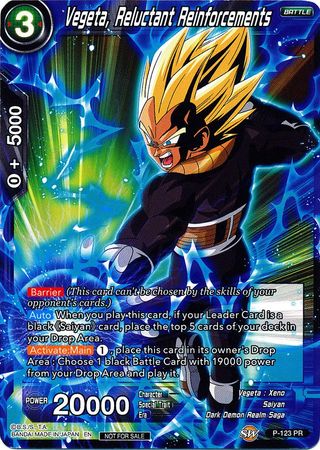 Vegeta, Reluctant Reinforcements (Power Booster) (P-123) [Promotion Cards] | The Time Vault CA