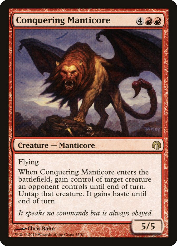 Conquering Manticore [Duel Decks: Heroes vs. Monsters] | The Time Vault CA