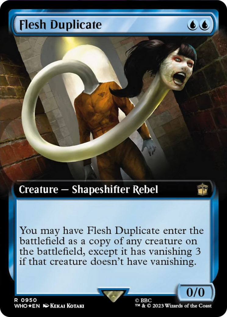 Flesh Duplicate (Extended Art) (Surge Foil) [Doctor Who] | The Time Vault CA